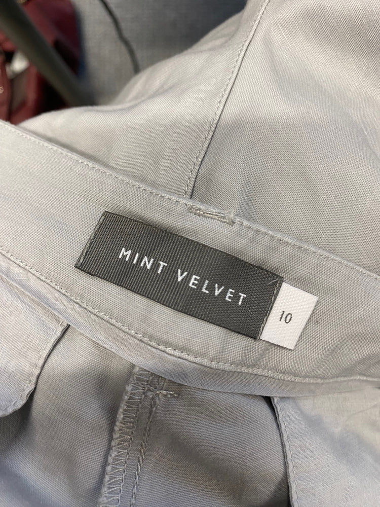 Fabulous Mint Velvet Chino Trousers cropped Uk 10 Grey KF221