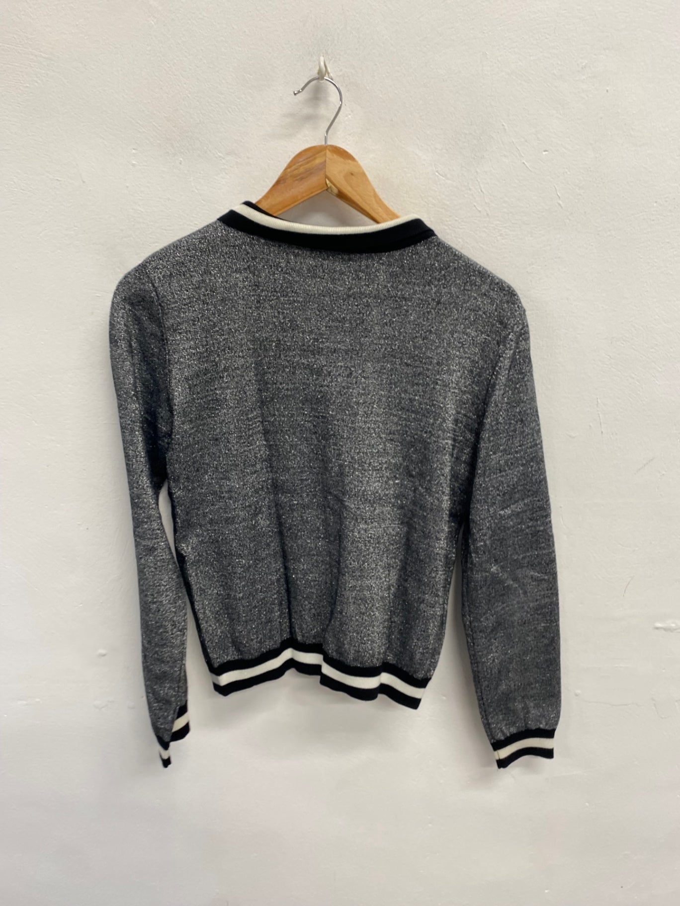 Fabulous Joanie Cardigan UK 10 Silver metallic PT503