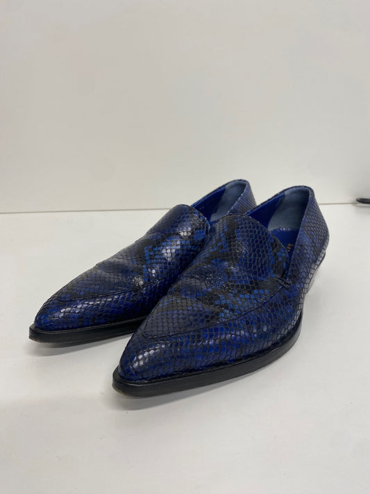 Fabulous Paul smith Janell leather Loafers UK5 Blue & Black Animal KF221