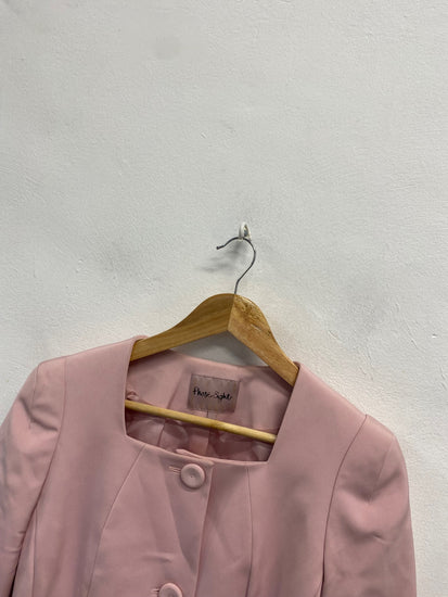 Fabulous Phase Eight Cropped blazer UK 10 Pink KF221