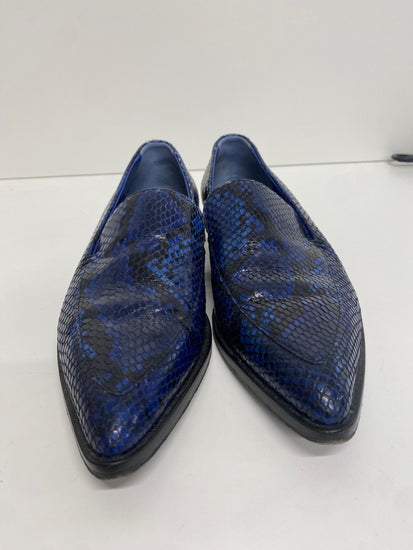Fabulous Paul smith Janell leather Loafers UK5 Blue & Black Animal KF221