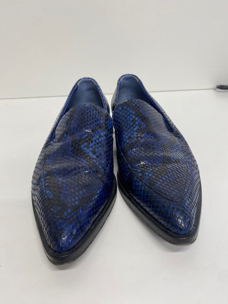 Fabulous Paul smith Janell leather Loafers UK5 Blue & Black Animal KF221