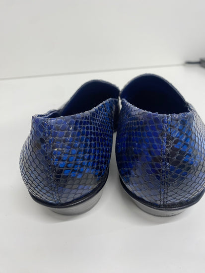 Fabulous Paul smith Janell leather Loafers UK5 Blue & Black Animal KF221