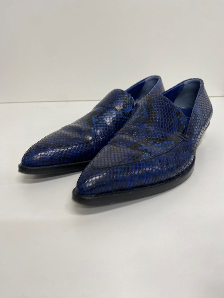 Fabulous Paul smith Janell leather Loafers UK5 Blue & Black Animal KF221