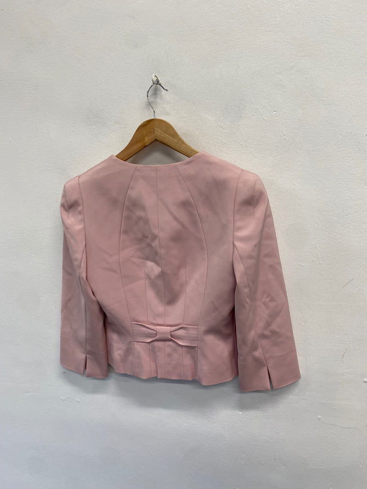 Fabulous Phase Eight Cropped blazer UK 10 Pink KF221