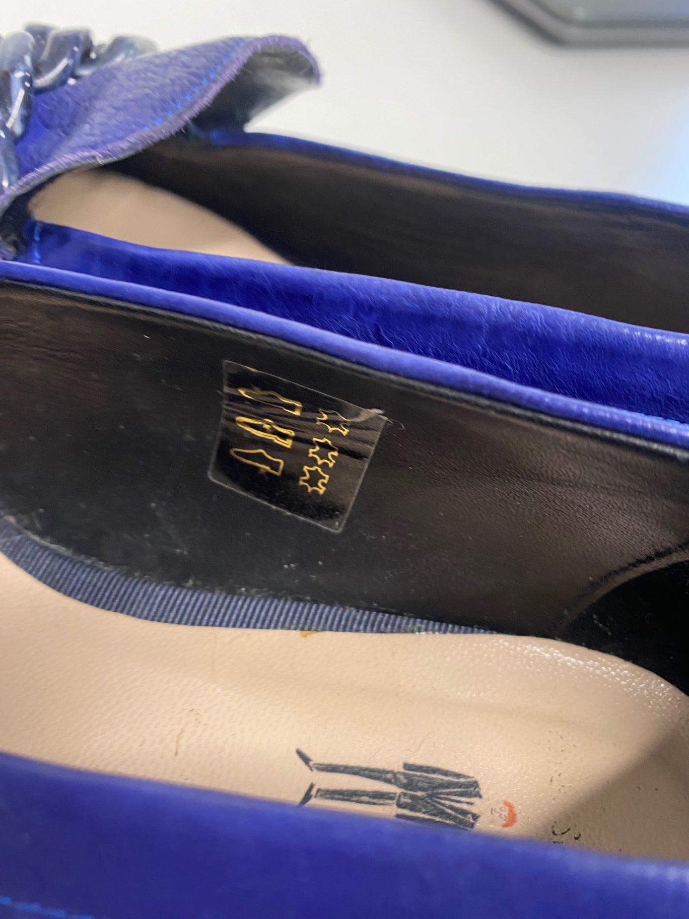 Fabulous Paul Smith Cora Leather Loafers UK5 Blue Chain KF001