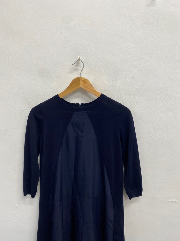 Fabulous COS Mini dress UK 8 Navy blue smock KF221