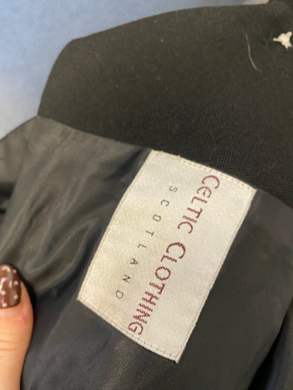 Fabulous traditional Scottish celtic Kilt waistcoat UK 40 R Black #807 PT503