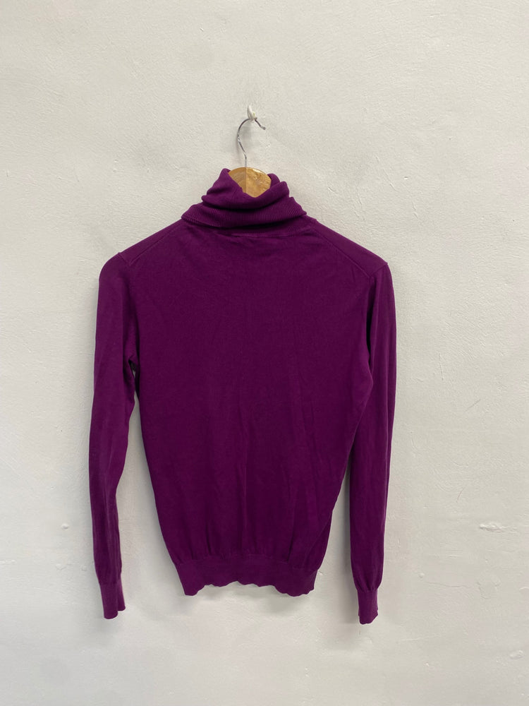 Fabulous Ted Baker Turtleneck Jumper UK 12 Magenta KF221