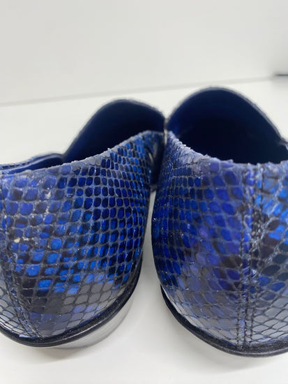 Fabulous Paul smith Janell leather Loafers UK5 Blue & Black Animal KF221