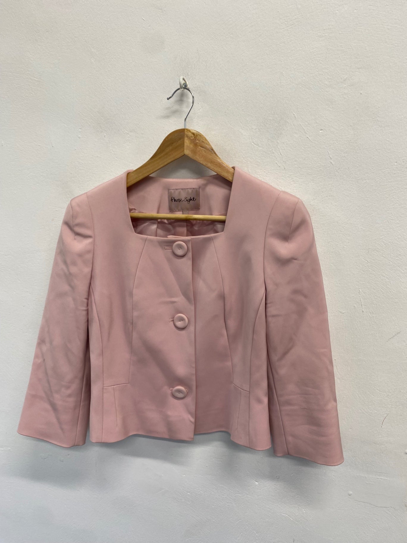 Fabulous Phase Eight Cropped blazer UK 10 Pink KF221