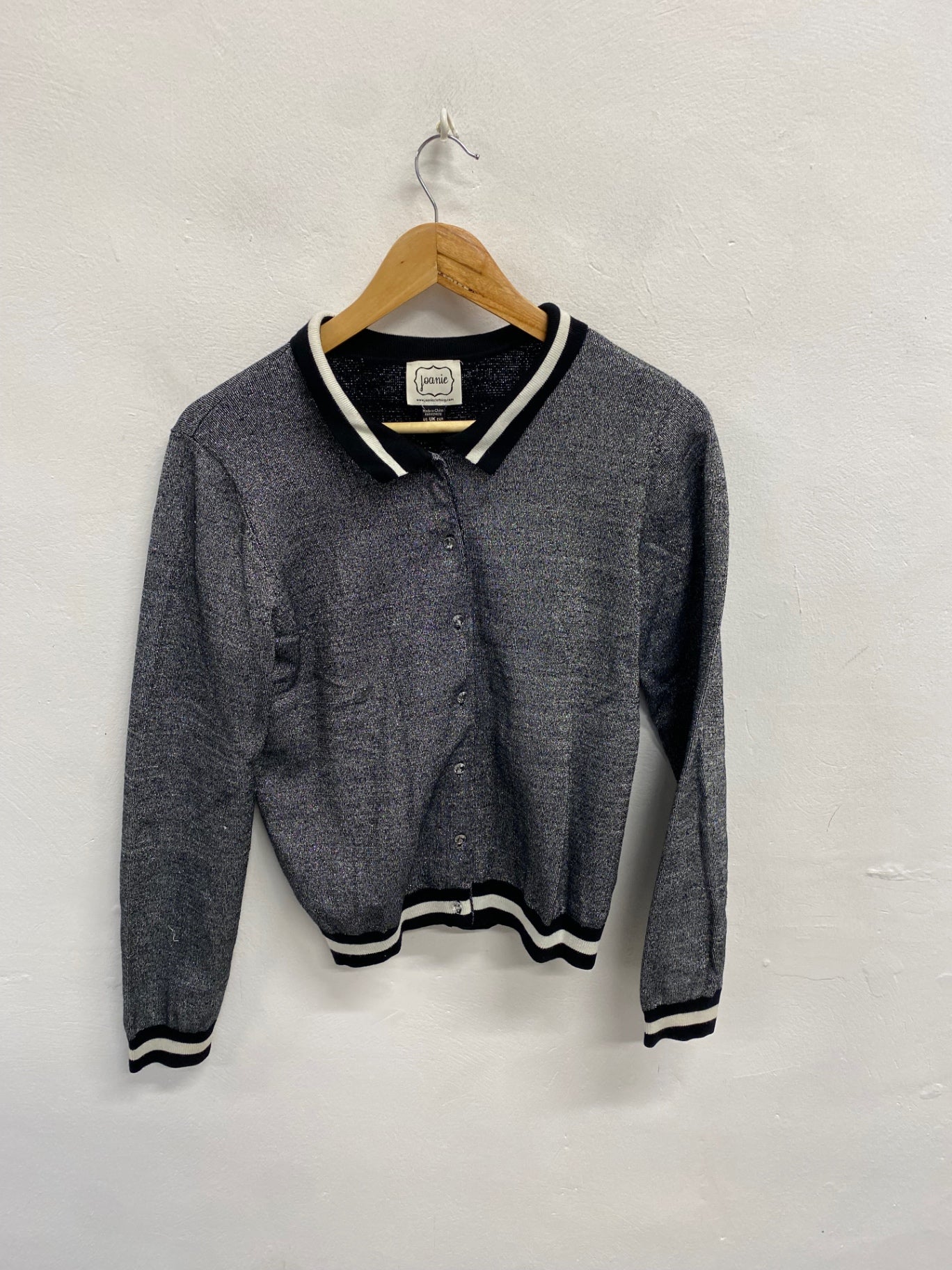 Fabulous Joanie Cardigan UK 10 Silver metallic PT503