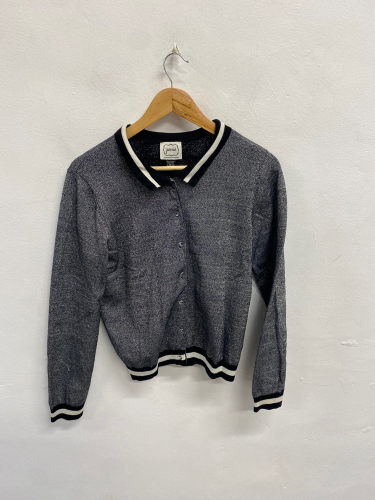 Fabulous Joanie Cardigan UK 10 Silver metallic PT503