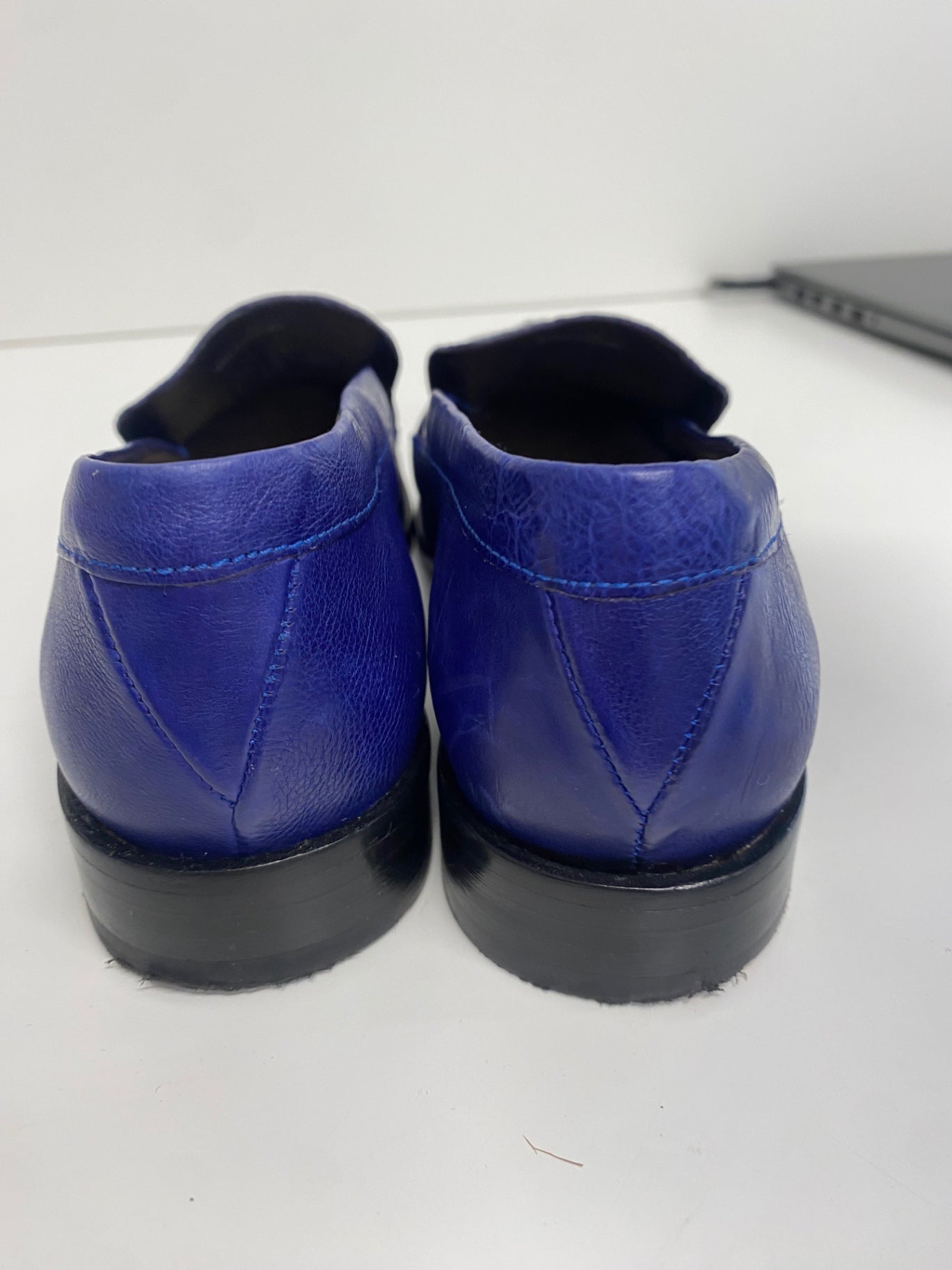 Fabulous Paul Smith Cora Leather Loafers UK5 Blue Chain KF001