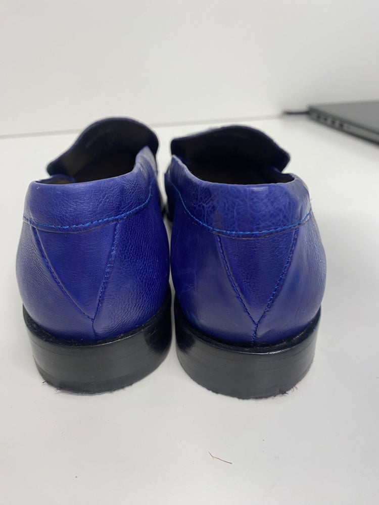 Fabulous Paul Smith Cora Leather Loafers UK5 Blue Chain KF001
