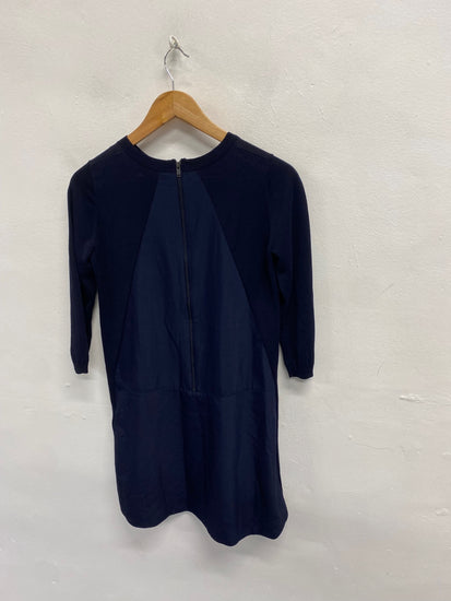 Fabulous COS Mini dress UK 8 Navy blue smock KF221
