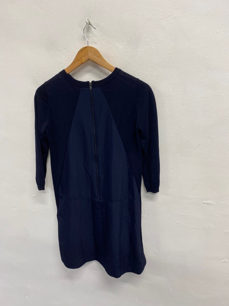 Fabulous COS Mini dress UK 8 Navy blue smock KF221