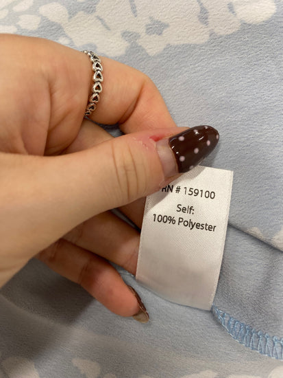 Fabulous Lezat Midi Dress UK 8 Blue white abstract KF221