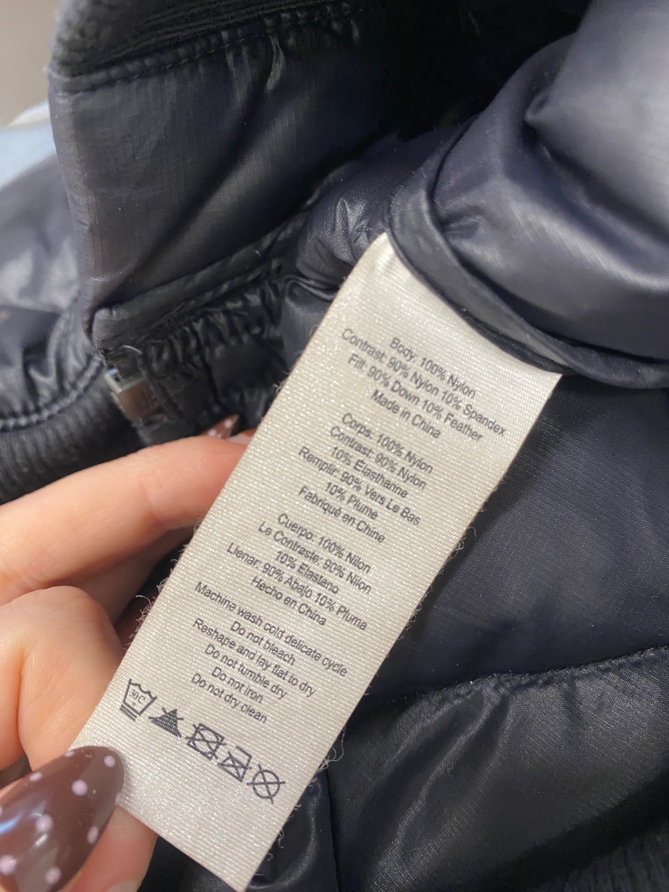 Fabulous Alo Quilted jacket UK 6-8 Black bomber style down lined KF221