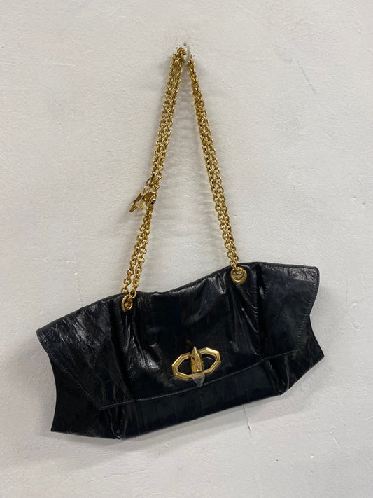 Fabulous classic leather Moltedo evening Bag One size Black DM002