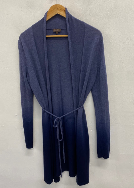 Fabulous Phase Eight Cardigan silk wool cashmere UK 10 Blue ombre KF221