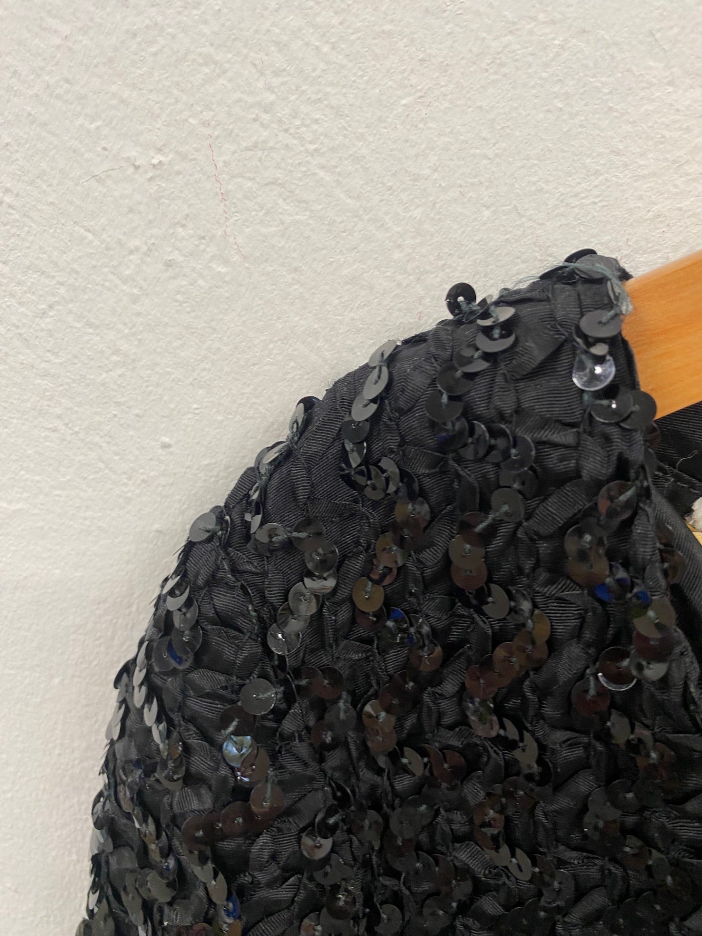 Fabulous Carol Brent Vintage sparkly party Dress UK14 Black LB010