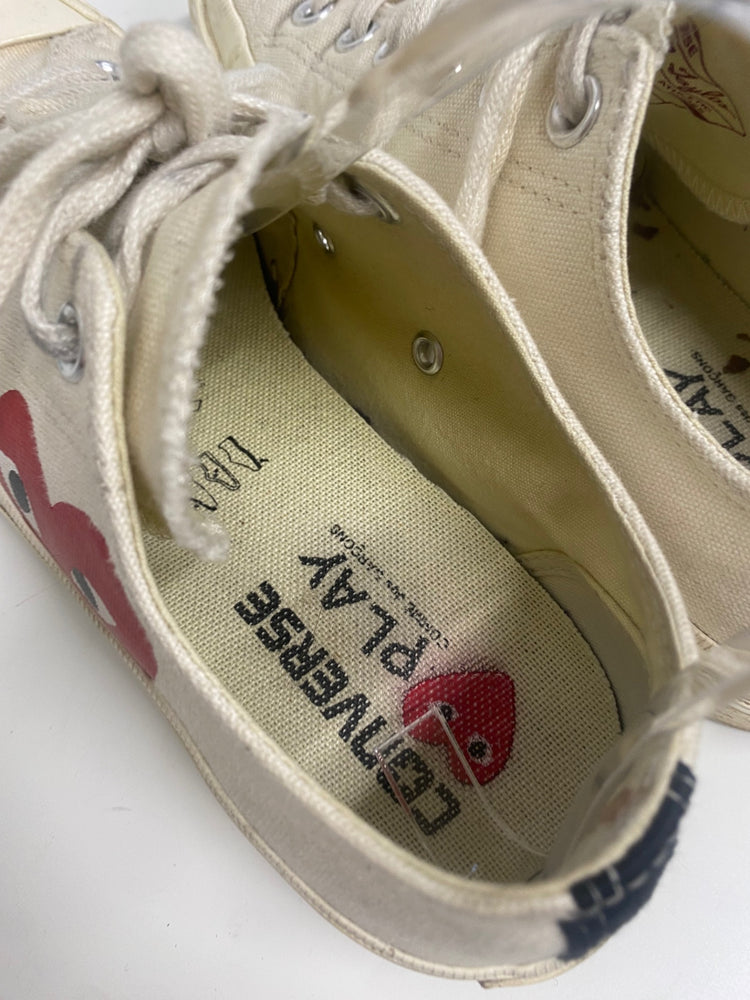 Fabulous Converse x Comme des Garçons PLAY Sneakers Uk7 cream AC504