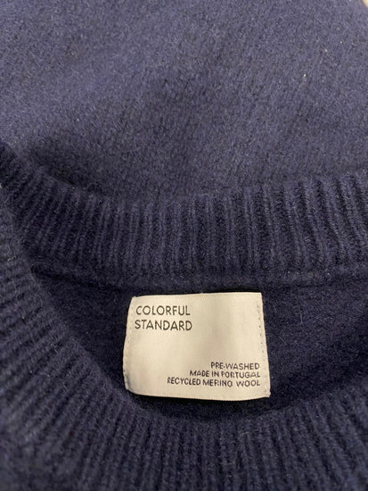 Fabulous Colourful standard wool Knitted jumper UK XL Navy Blue AC504