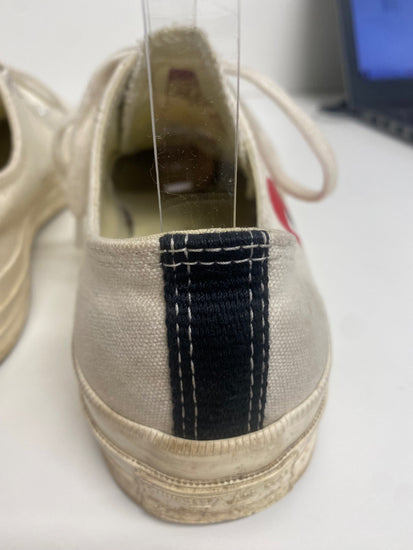 Fabulous Converse x Comme des Garçons PLAY Sneakers Uk7 cream AC504