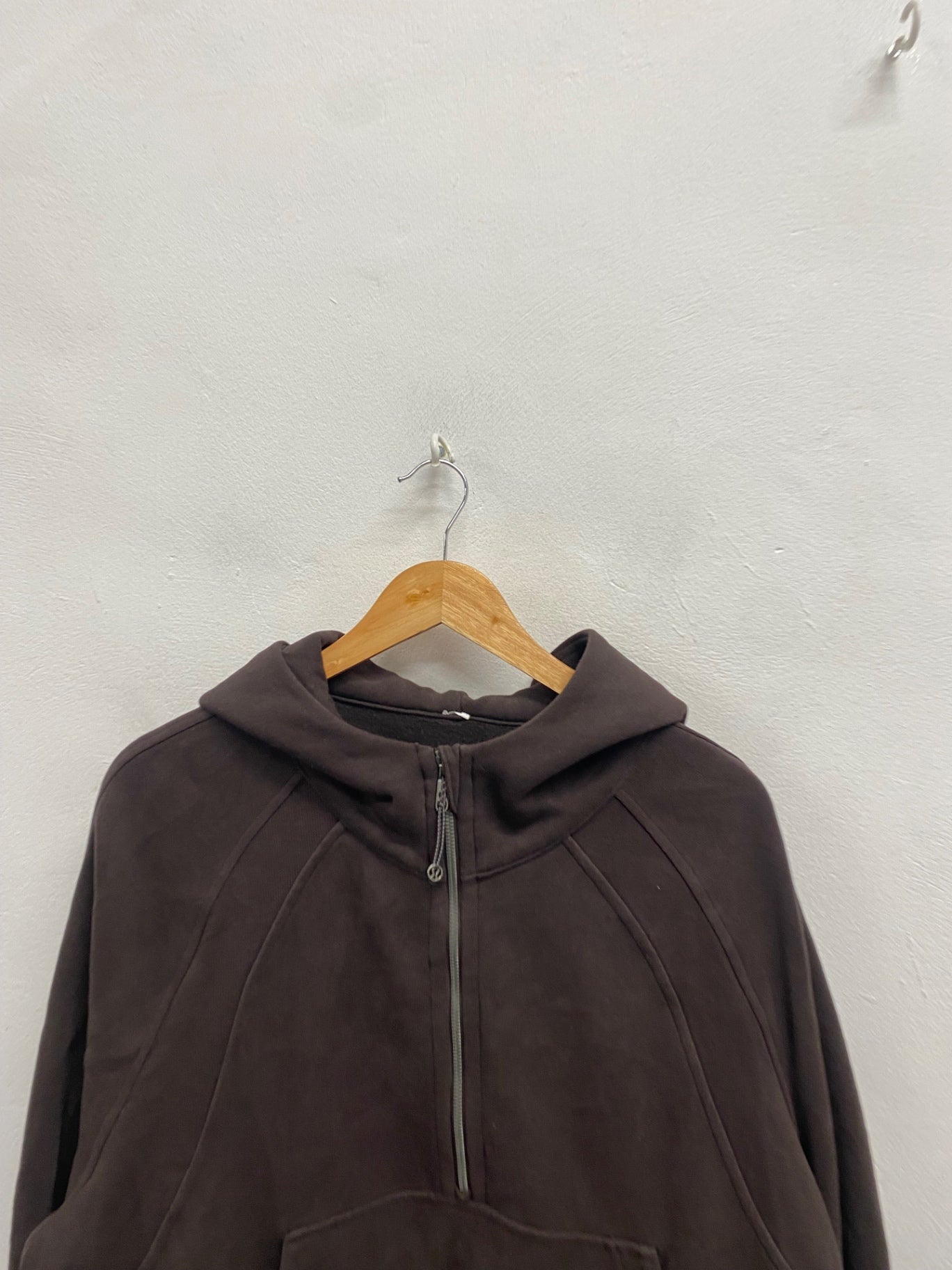 Fabulous Lululemon scuba zip Hoodie UK 16 Brown AC504
