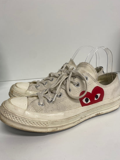 Fabulous Converse x Comme des Garçons PLAY Sneakers Uk7 cream AC504