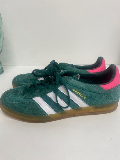 Fabulous Adidas Original Colliegiate Sneakers UK6.5 Green & Pink AC503