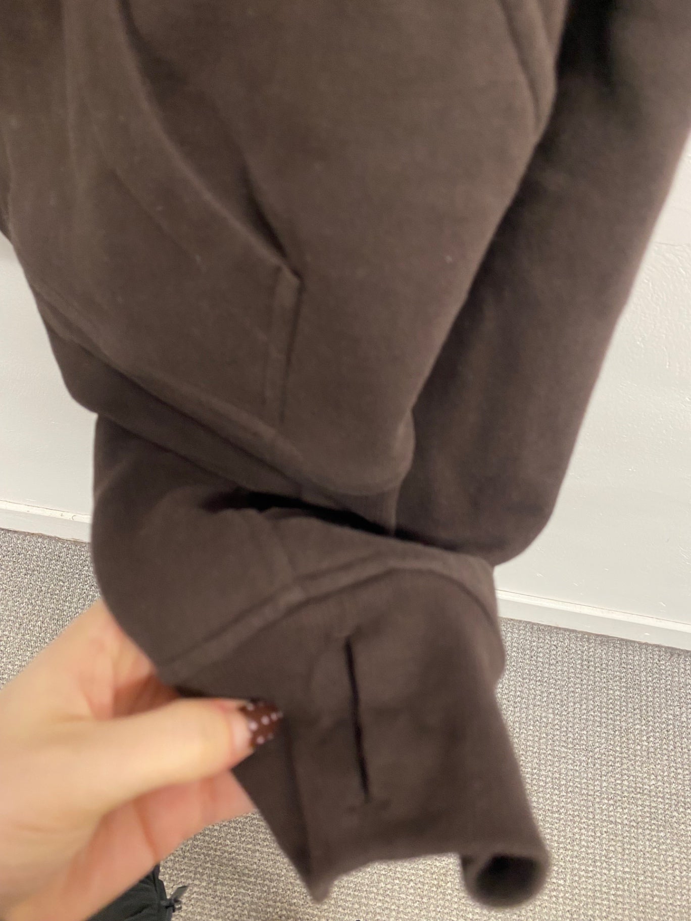 Fabulous Lululemon scuba zip Hoodie UK 16 Brown AC504