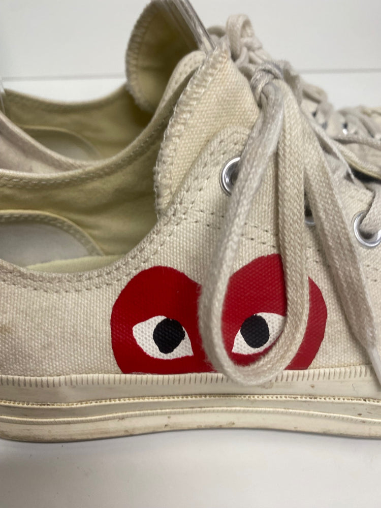 Fabulous Converse x Comme des Garçons PLAY Sneakers Uk7 cream AC504