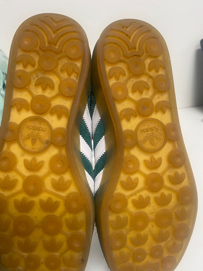 Fabulous Adidas Original Colliegiate Sneakers UK6.5 Green & Pink AC503