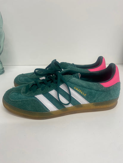 Fabulous Adidas Original Colliegiate Sneakers UK6.5 Green & Pink AC503