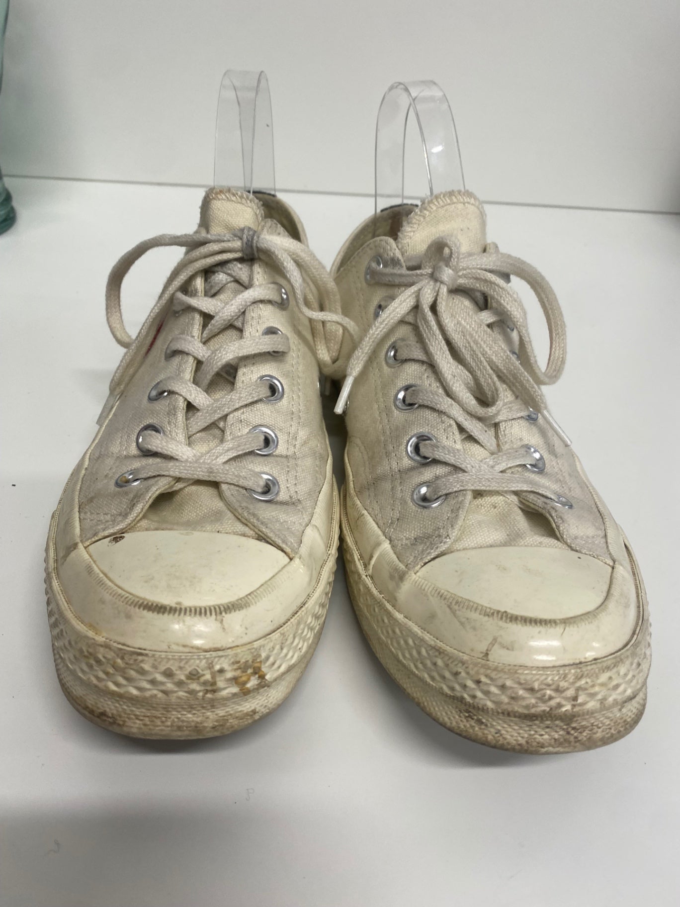 Fabulous Converse x Comme des Garçons PLAY Sneakers Uk7 cream AC504