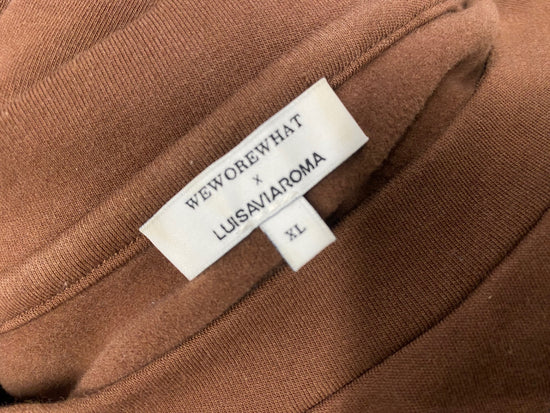 Fabulous Weworewhat x luisaviaroma Sweater crop UK 14 Brown AC504