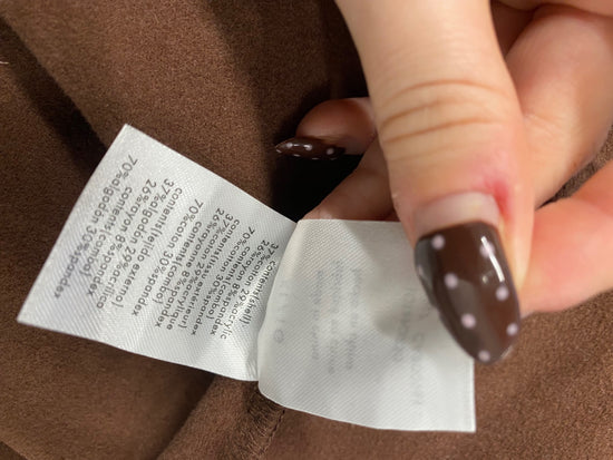 Fabulous Weworewhat x luisaviaroma Sweater crop UK 14 Brown AC504