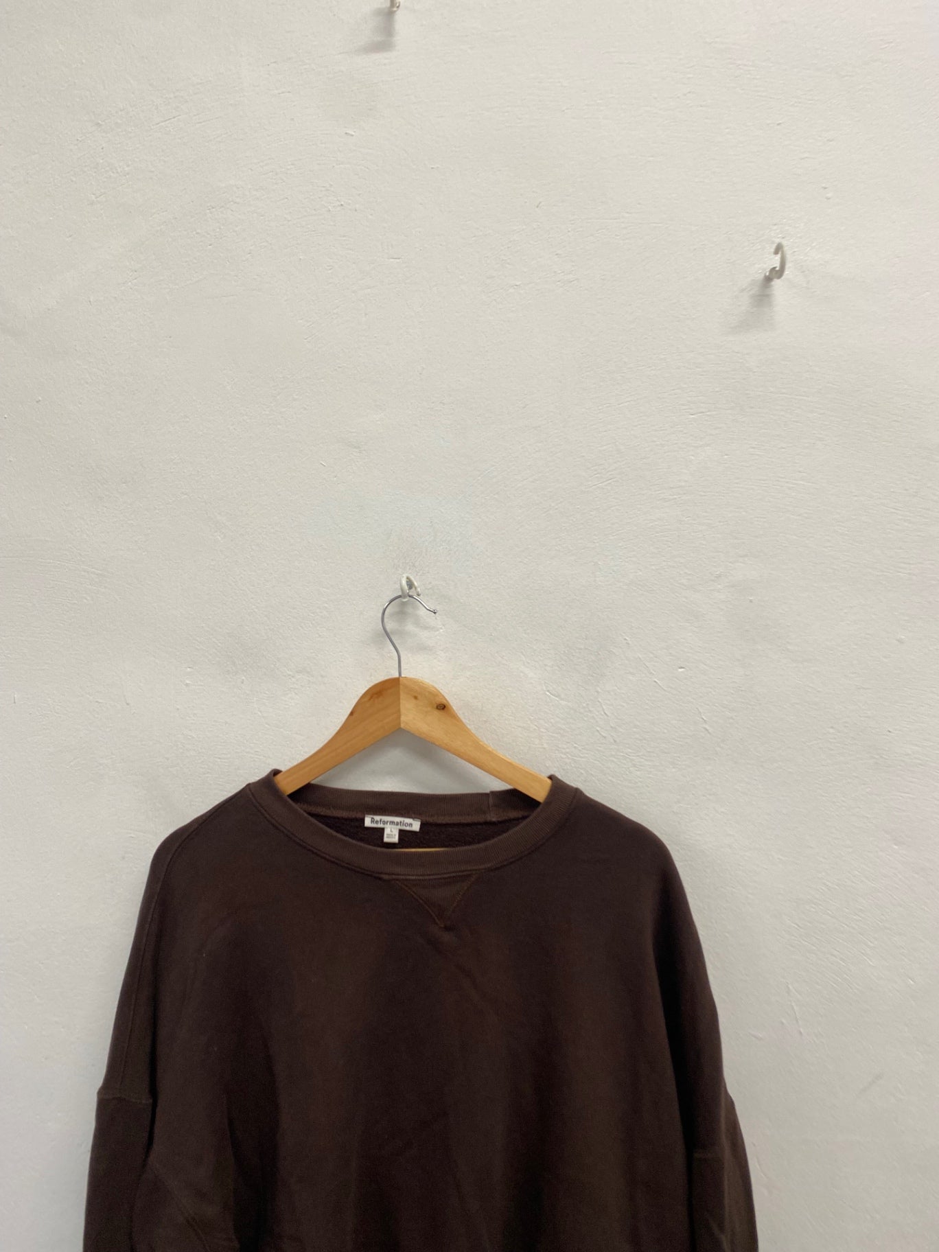 Fabulous Reformation oversized boxy Sweatshirt UK 12 Brown AC504