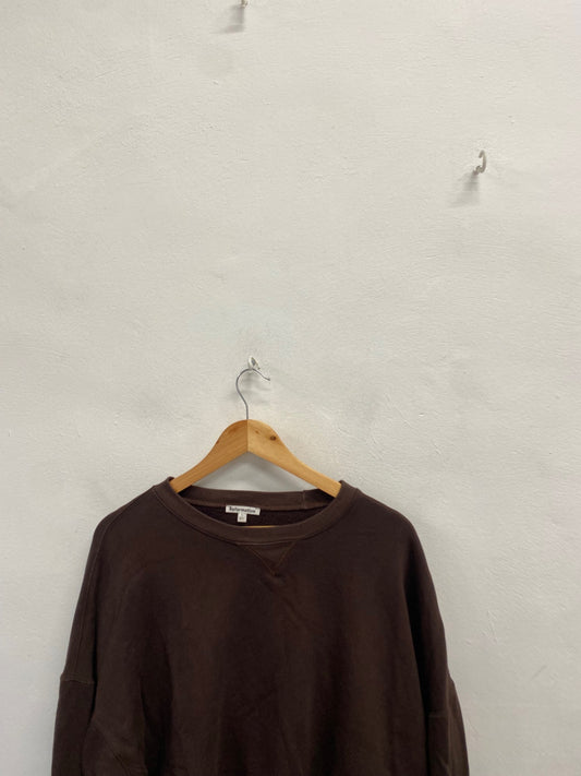Fabulous Reformation oversized boxy Sweatshirt UK 12 Brown AC504