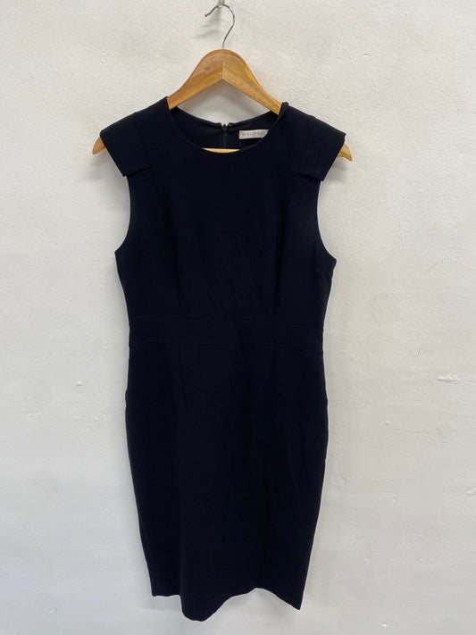 Fabulous Whistles formal office Midi Dress UK 12 Black NN505
