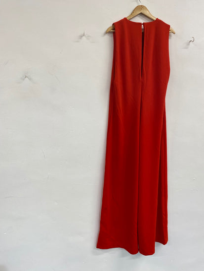 Fabulous Zara wide leg boho Jumpsuit UKS Red NN505