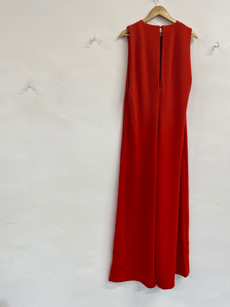 Fabulous Zara wide leg boho Jumpsuit UKS Red NN505