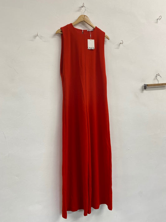 Fabulous Zara wide leg boho Jumpsuit UKS Red NN505