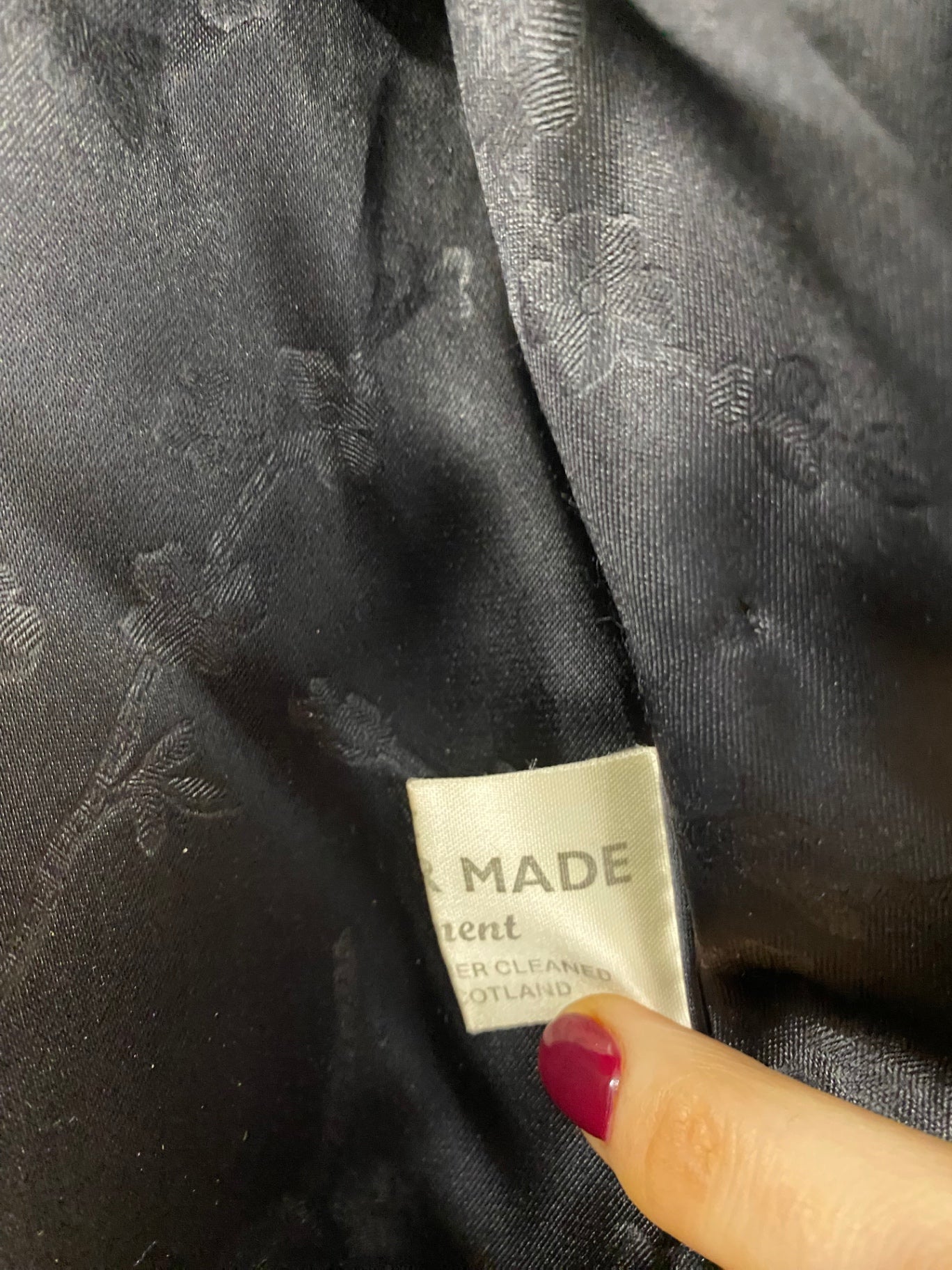 Fabulous retro Osdin Faux fur Scottish jacket UkS Black Vintage AW002