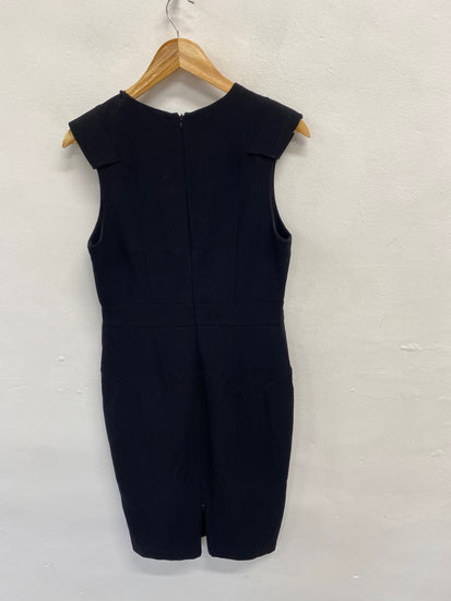 Fabulous Whistles formal office Midi Dress UK 12 Black NN505