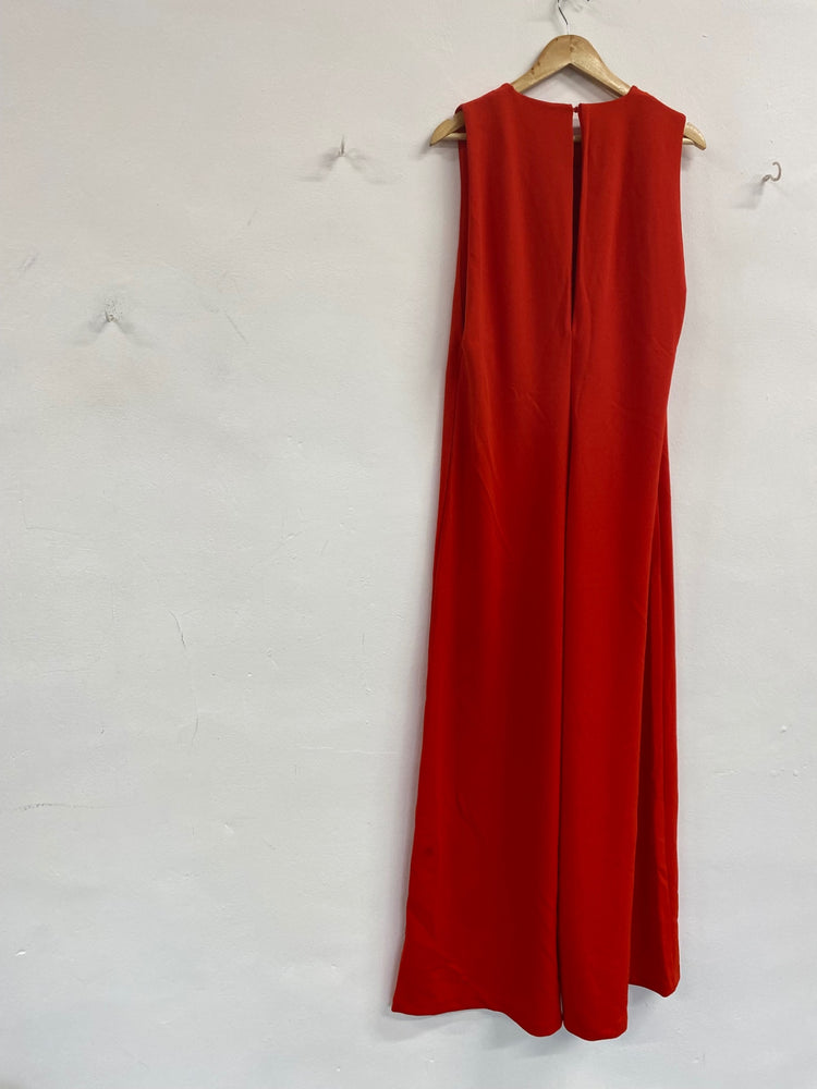 Fabulous Zara wide leg boho Jumpsuit UKS Red NN505
