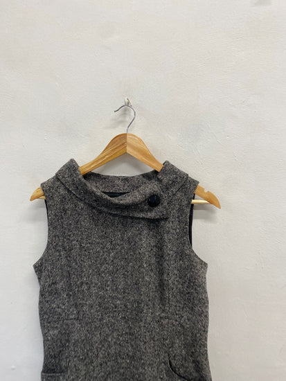 Fabulous Hobbs Midi formal Dress UK 12 Grey tweed NN505