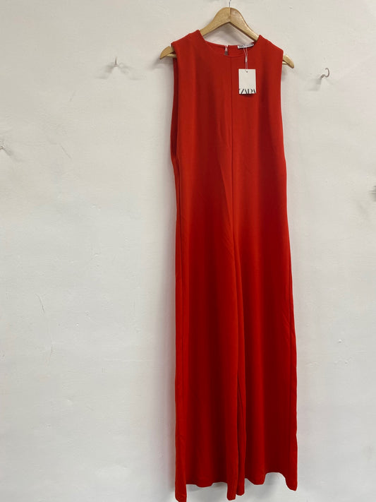 Fabulous Zara wide leg boho Jumpsuit UKS Red NN505